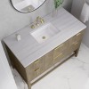 Emmeline 48" (Vanity Only Pricing) in Pebble Oak